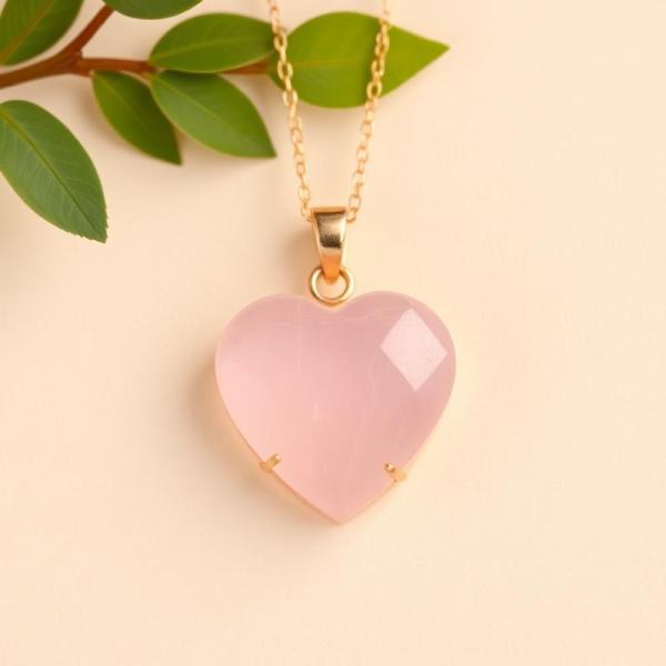 Mặt Dây Hồ Ly Thạch Anh Hồng